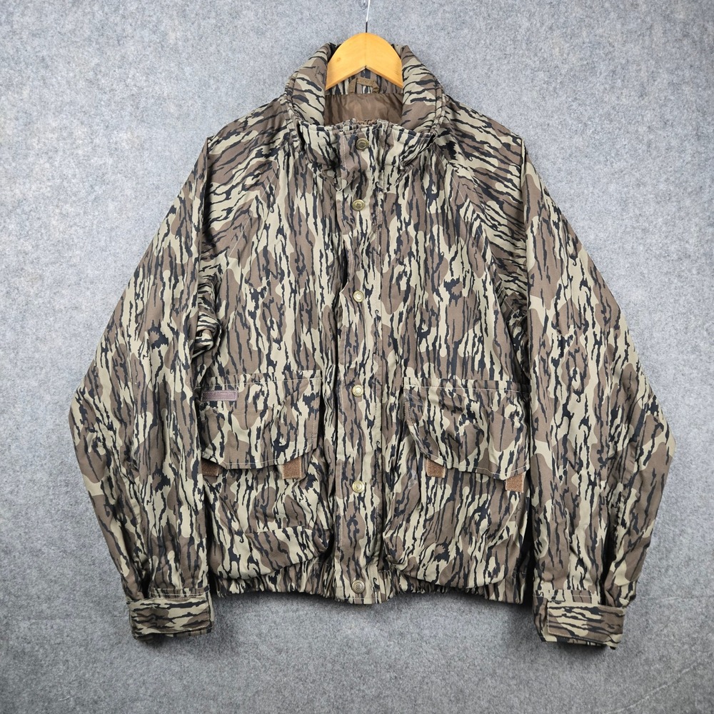 Columbia Mossy Oak Camo Jacket Mens M Omni Tech Hunting Outdoor Gorpcore Vintage